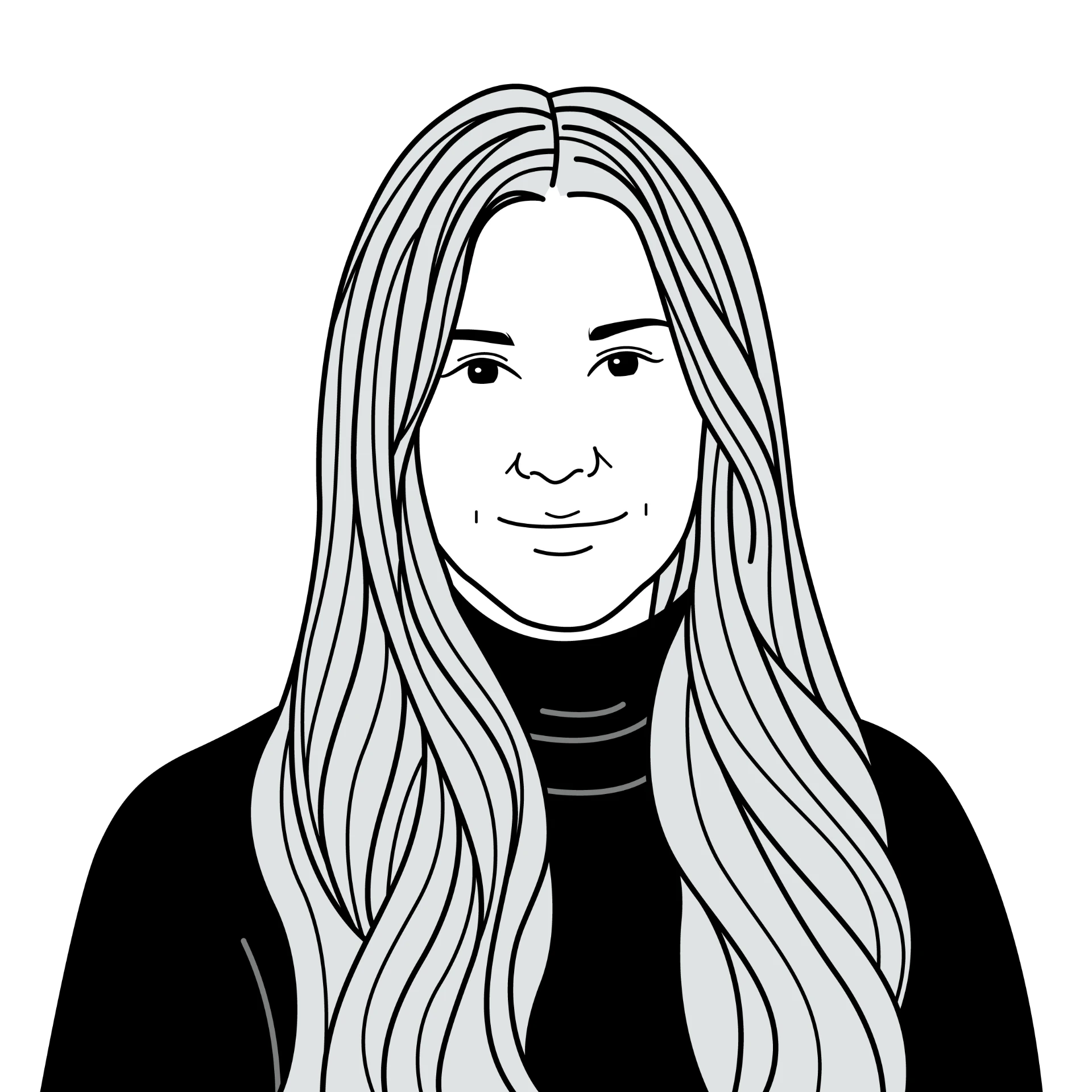 Illustrated portrait of Deniz Altındağ