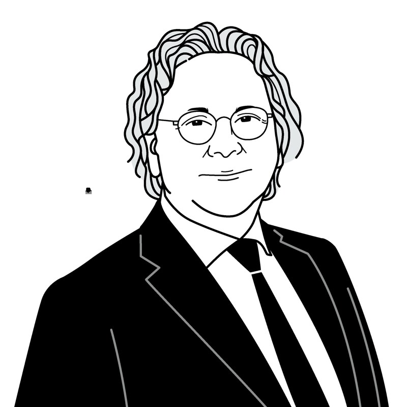 Illustrated portrait of Michiel Smits